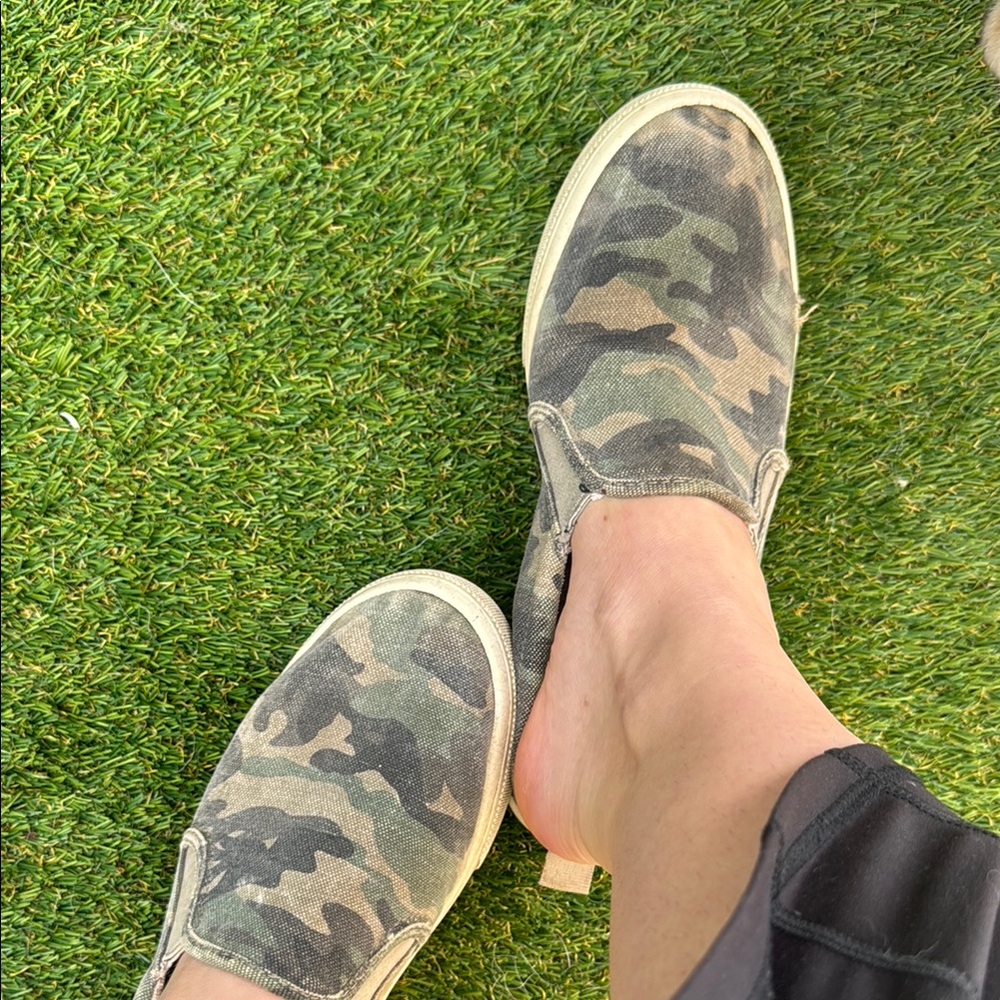 Camouflage Slip-On Sneakers